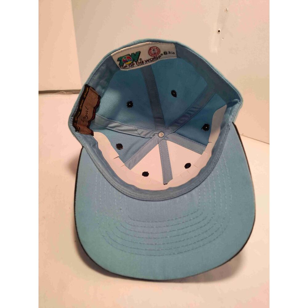 Top Of The World N.C. Tar Heels Logo Embroidered Six-Panel Fitted 6 3/4 Ball Cap - Picture 7 of 10